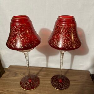 Vintage tea light candle holders,2